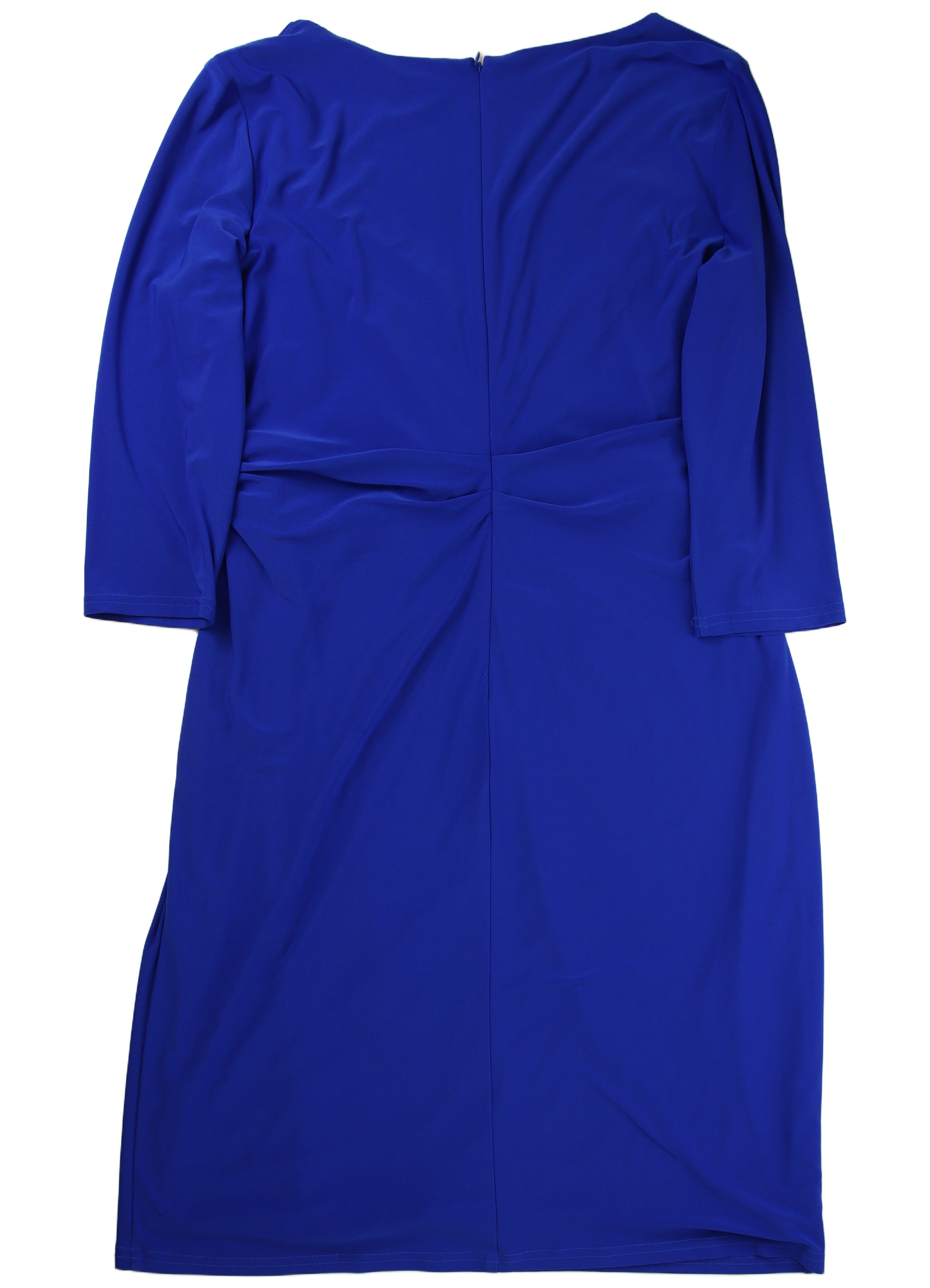 Vera Mont Midi Dress Wrap Blue Size 18