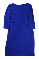 Vera Mont Midi Dress Wrap Blue Size 18