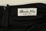 Blondie Nites Maxi Dress Plunging Column Black Size 8