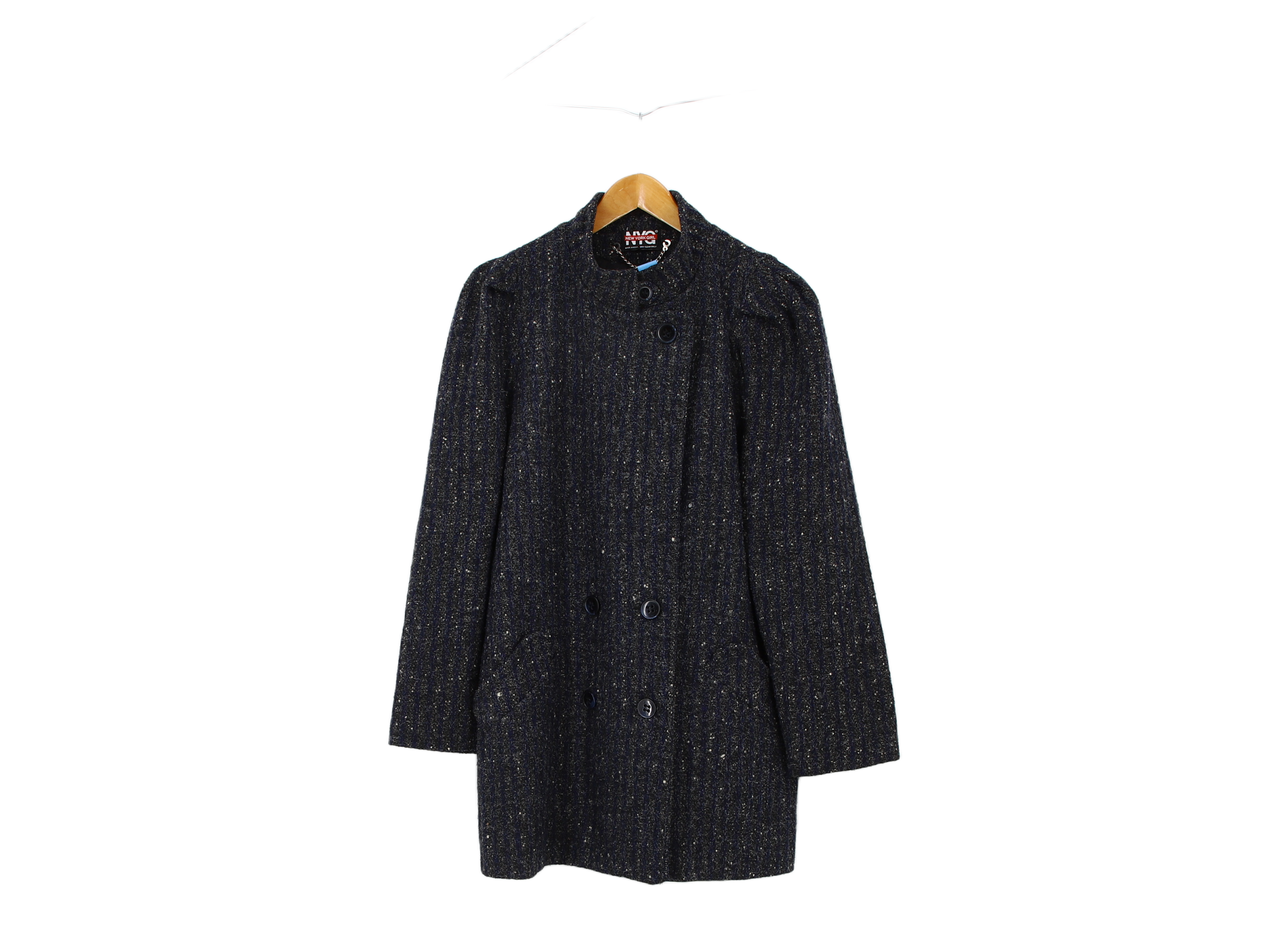 NYC New York Girl Coat Tailored Navy Size 14