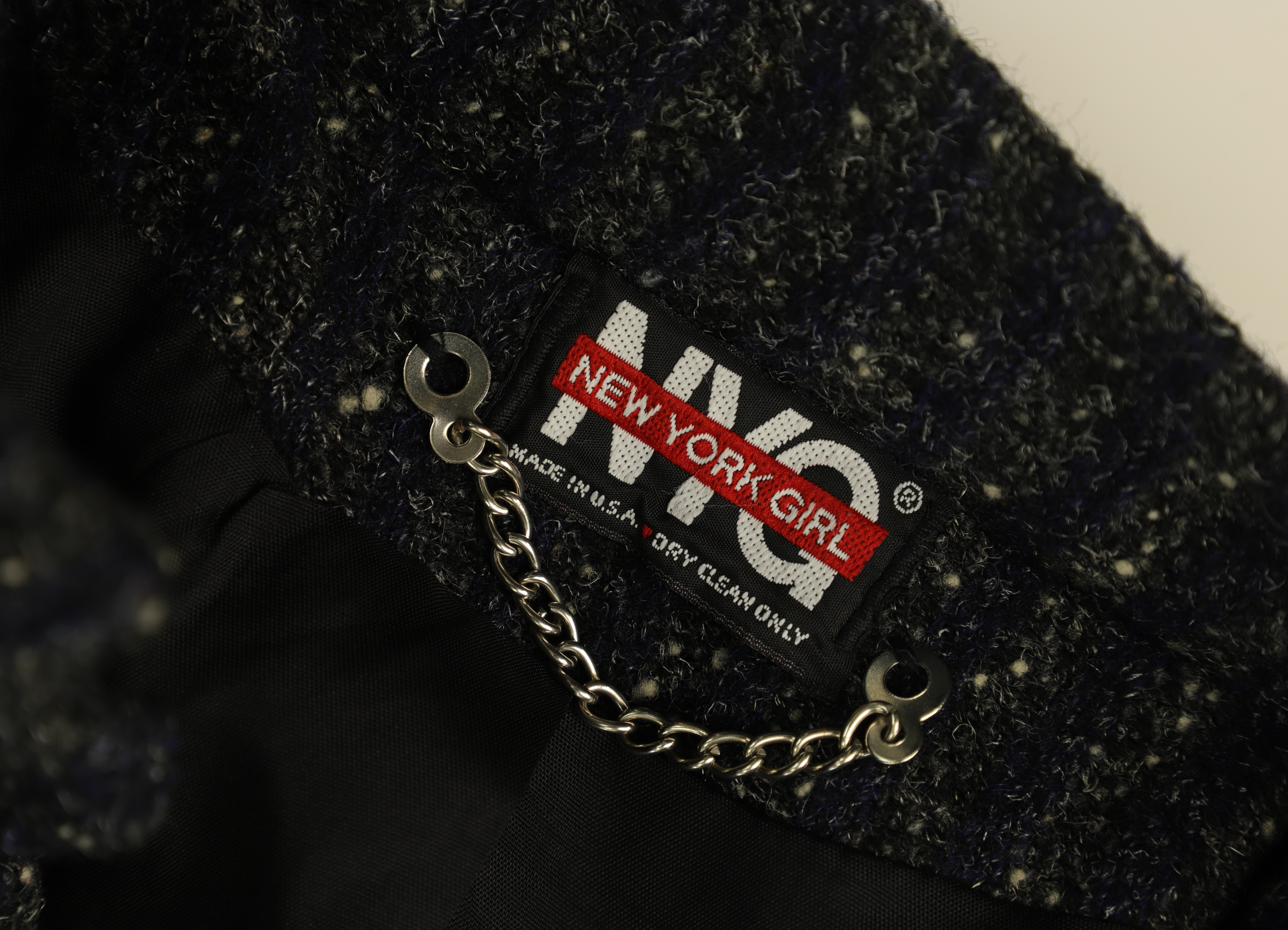 NYC New York Girl Coat Tailored Navy Size 14
