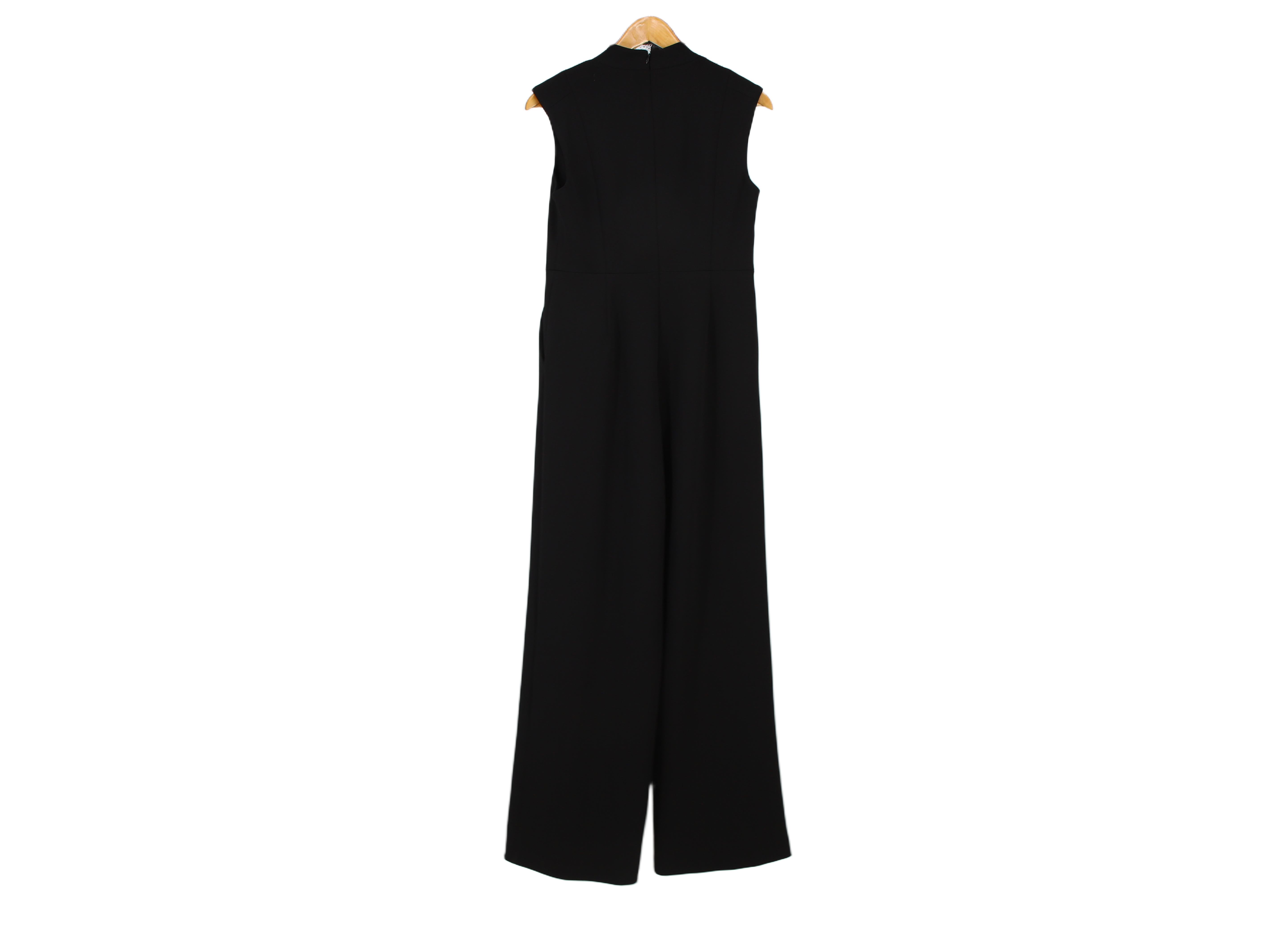 Calvin Klein Wide-Leg Tailored Jumpsuit Black Size 10