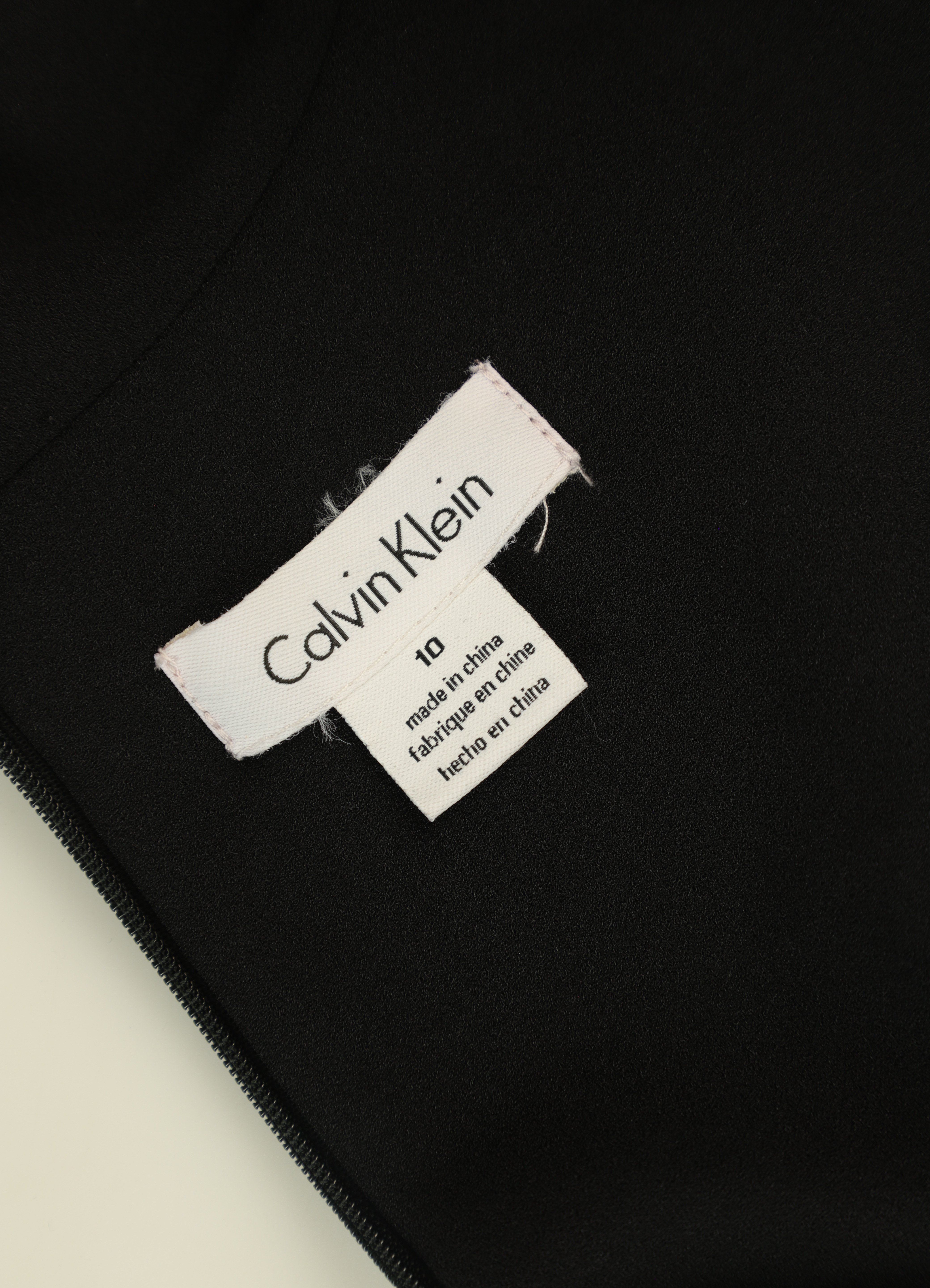 Calvin Klein Wide-Leg Tailored Jumpsuit Black Size 10