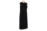 Leboff Maxi Dress Beaded Trim Black Size M