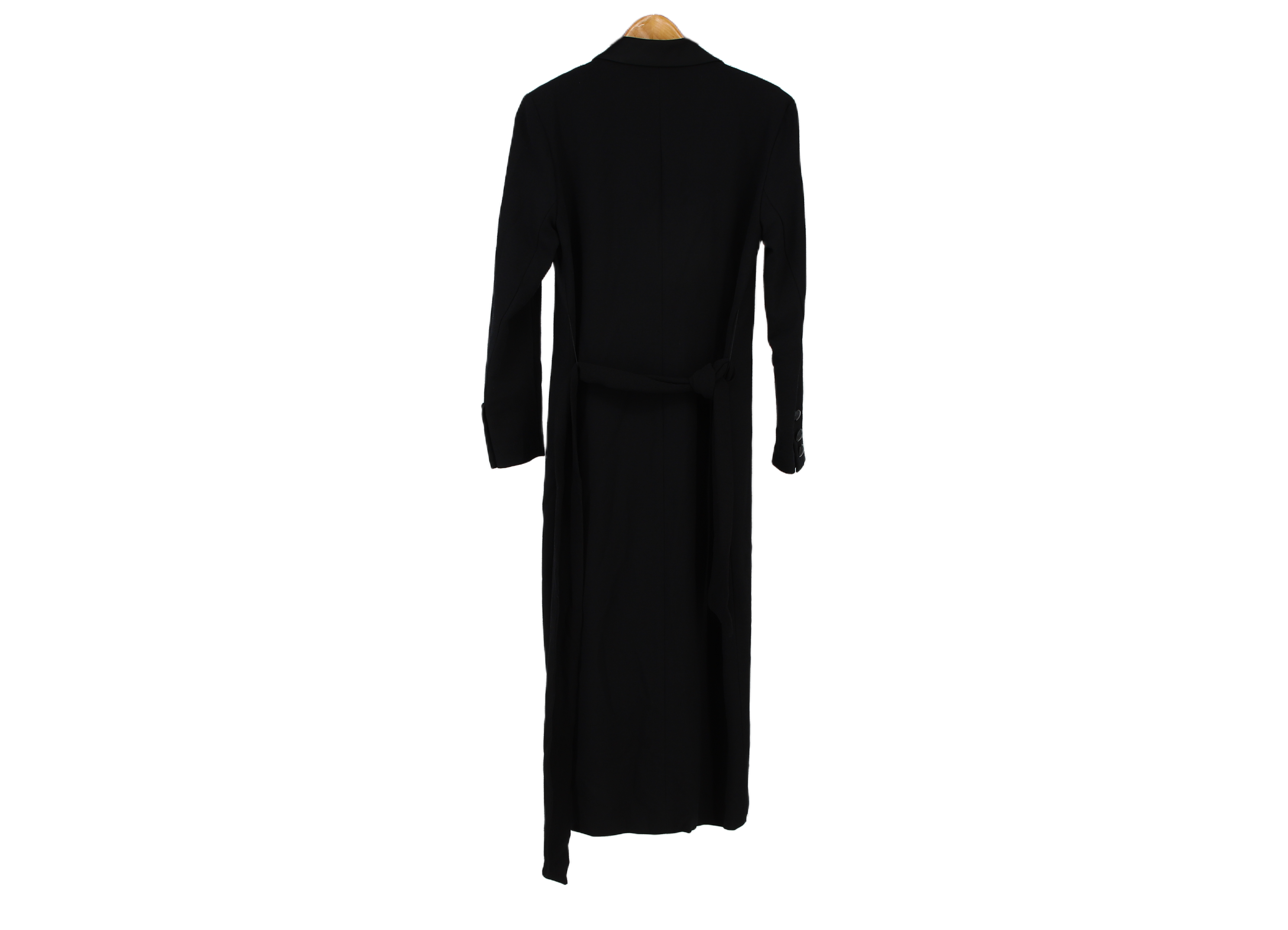 Jaeger Coat Longline Duster Black Size 10