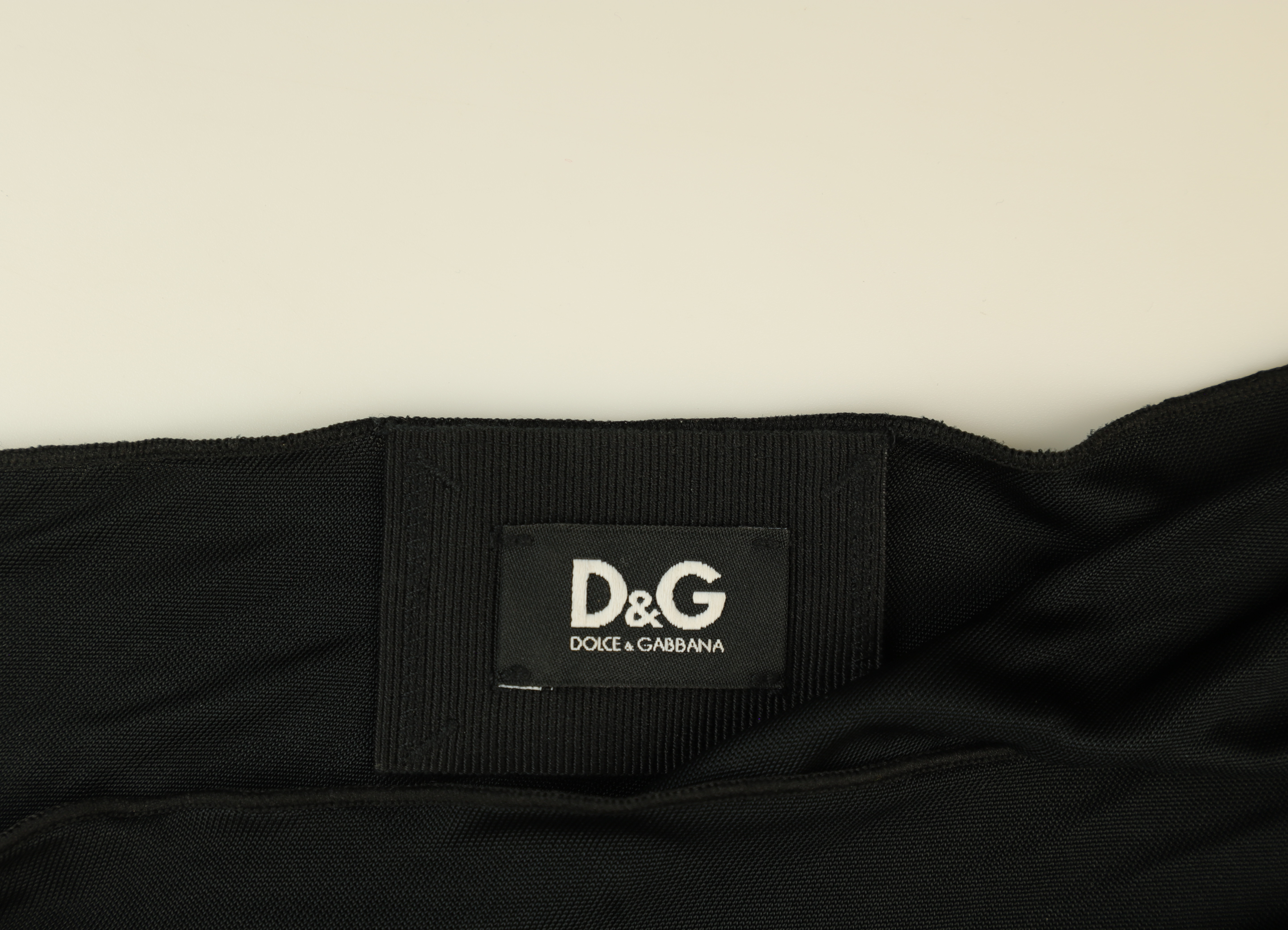D&G Midi Dress Draped Black Size 12