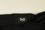 D&G Midi Dress Draped Black Size 12