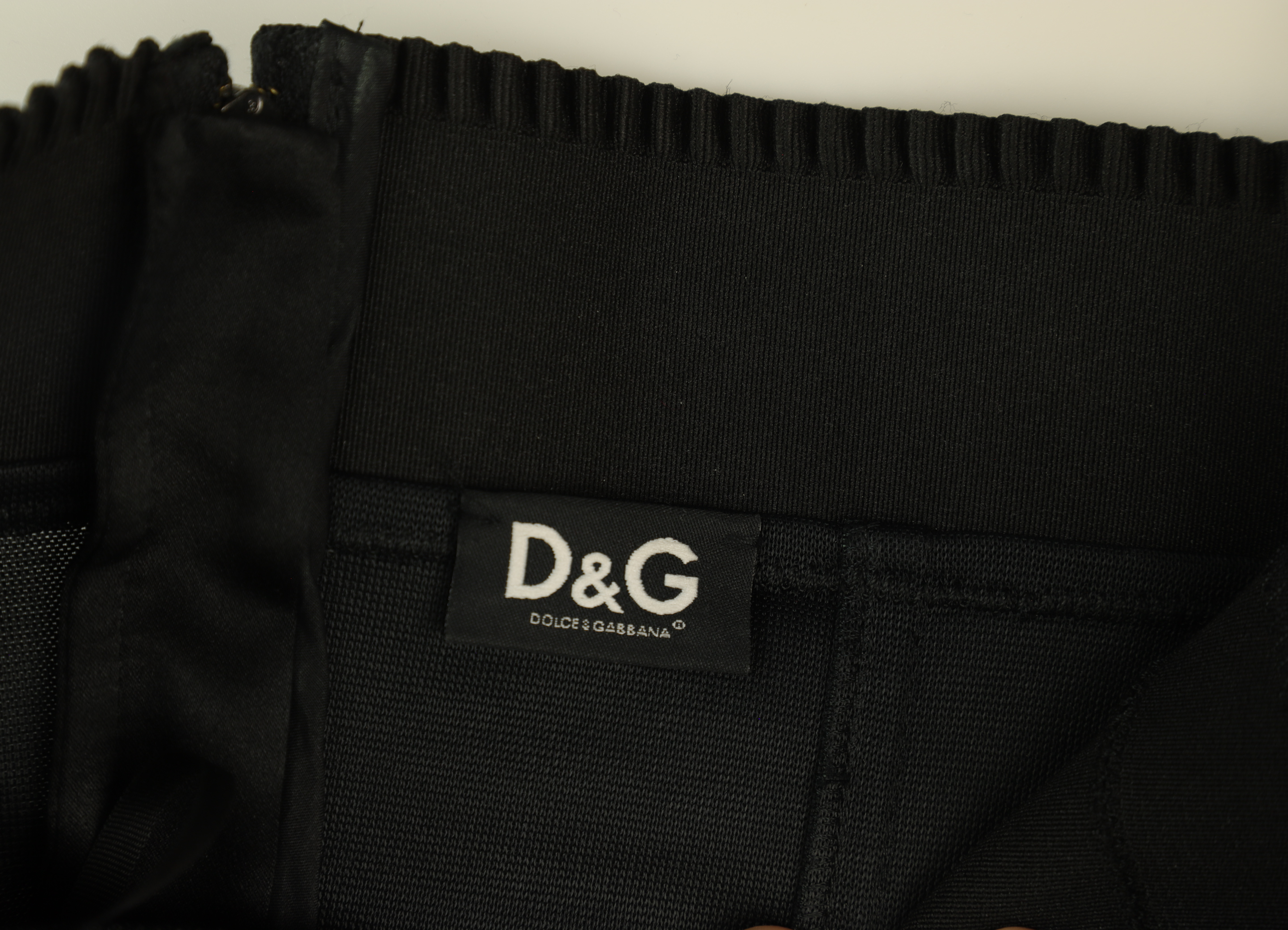 D&G Midi Dress Strapless Black Size 6