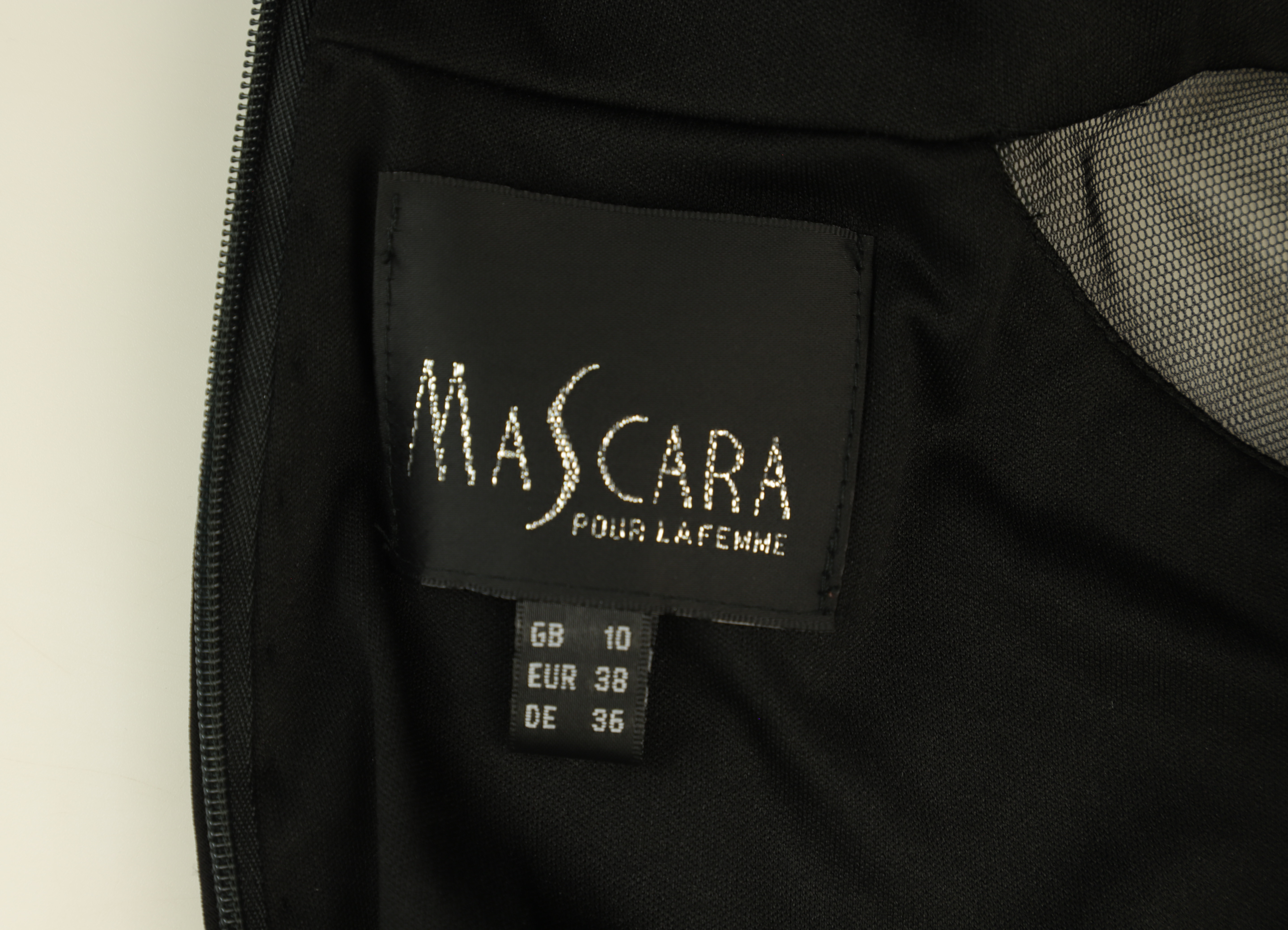 Mascara Maxi Dress Sheath Black Size 10