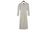 Maxi Dress Button-Front White Size 10