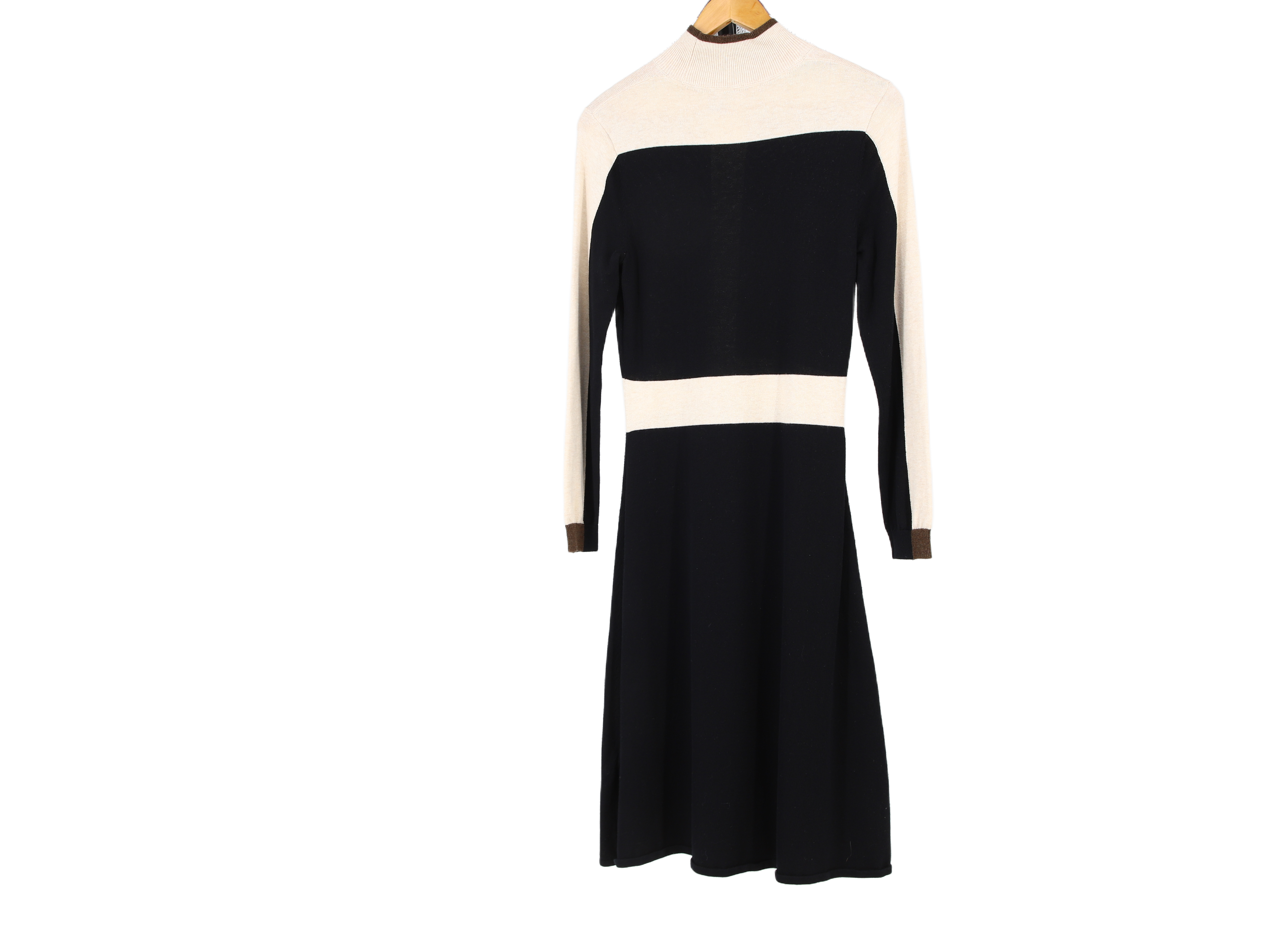 LK Bennett Black Colourblock A-line Maxi Dress