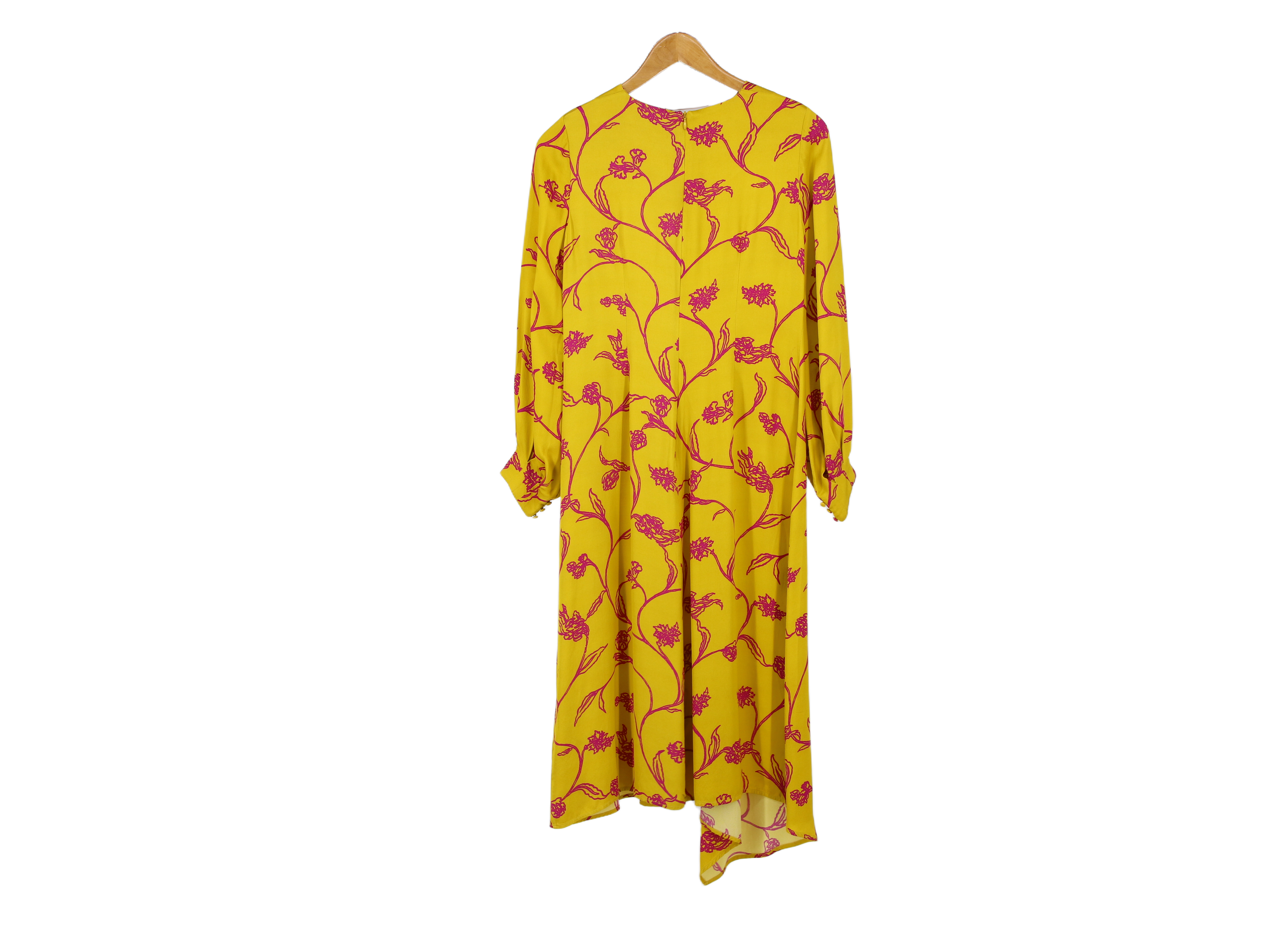 LK Bennett Yellow Floral Maxi Dress