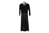 LK Bennett Black Pleated Maxi Dress Size S