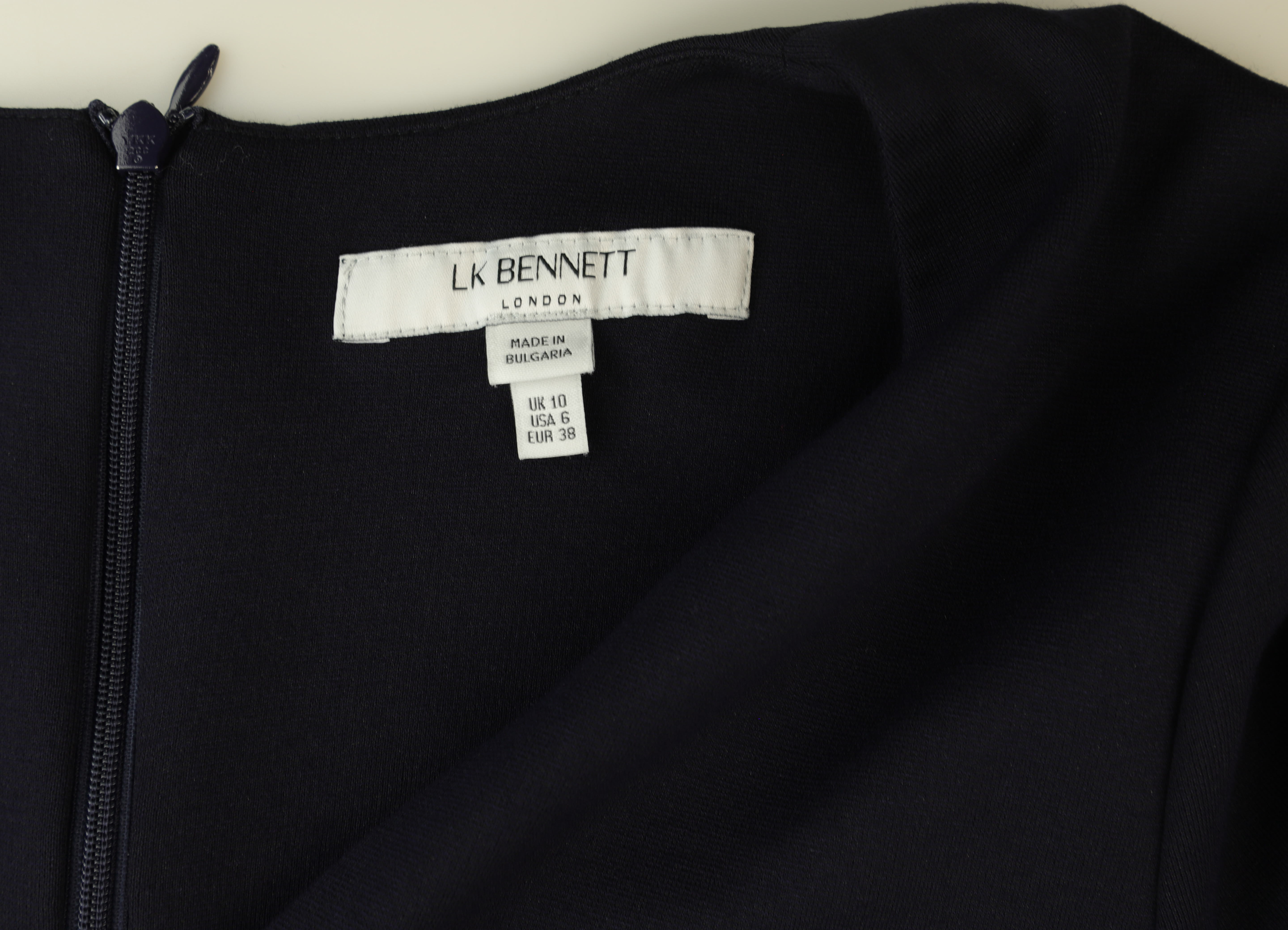 LK Bennett Navy Tailored Gown