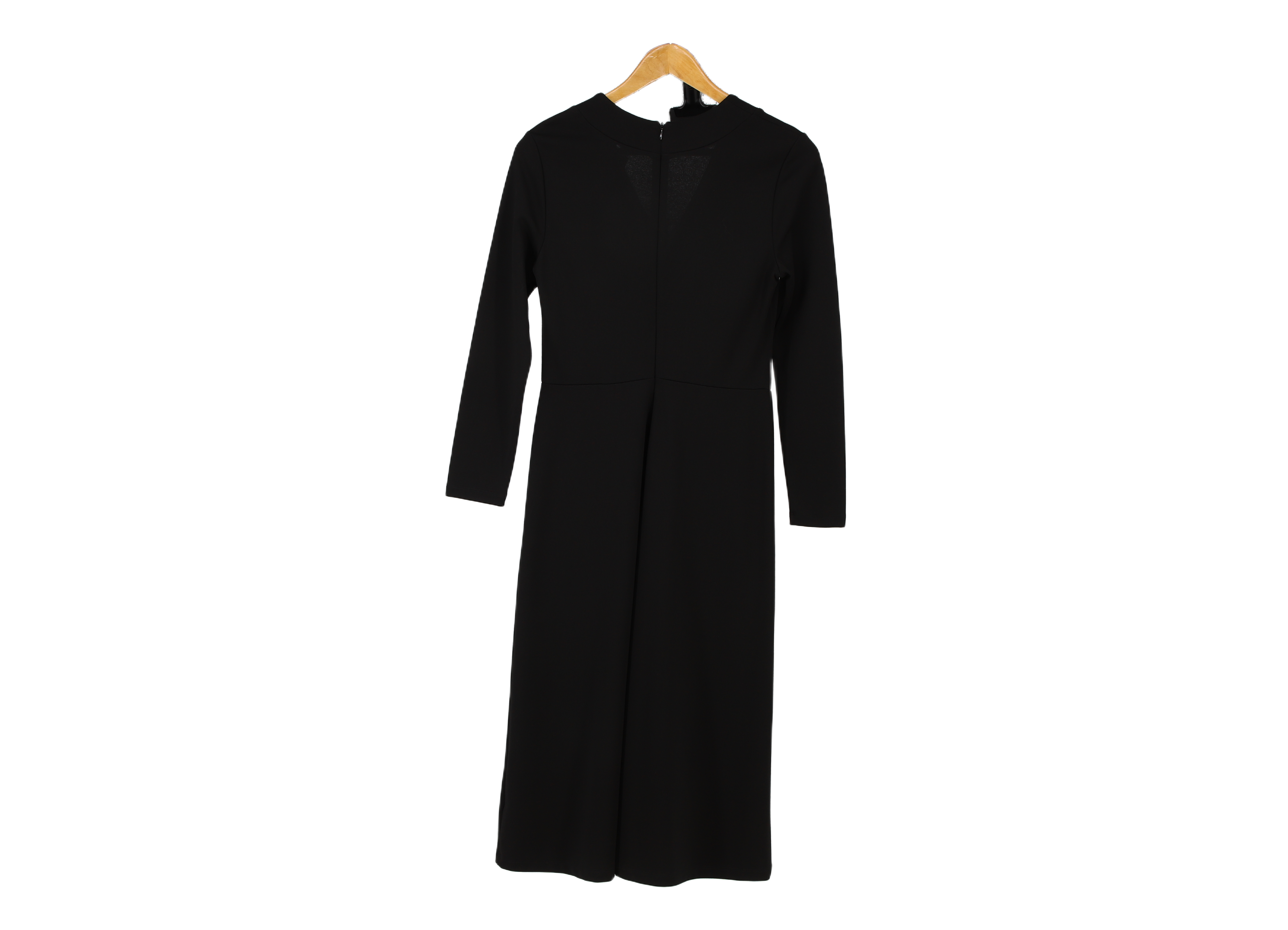 LK Bennett Black Ruched Maxi Dress Size 10