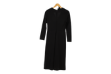 LK Bennett Black Ruched Maxi Dress Size 10