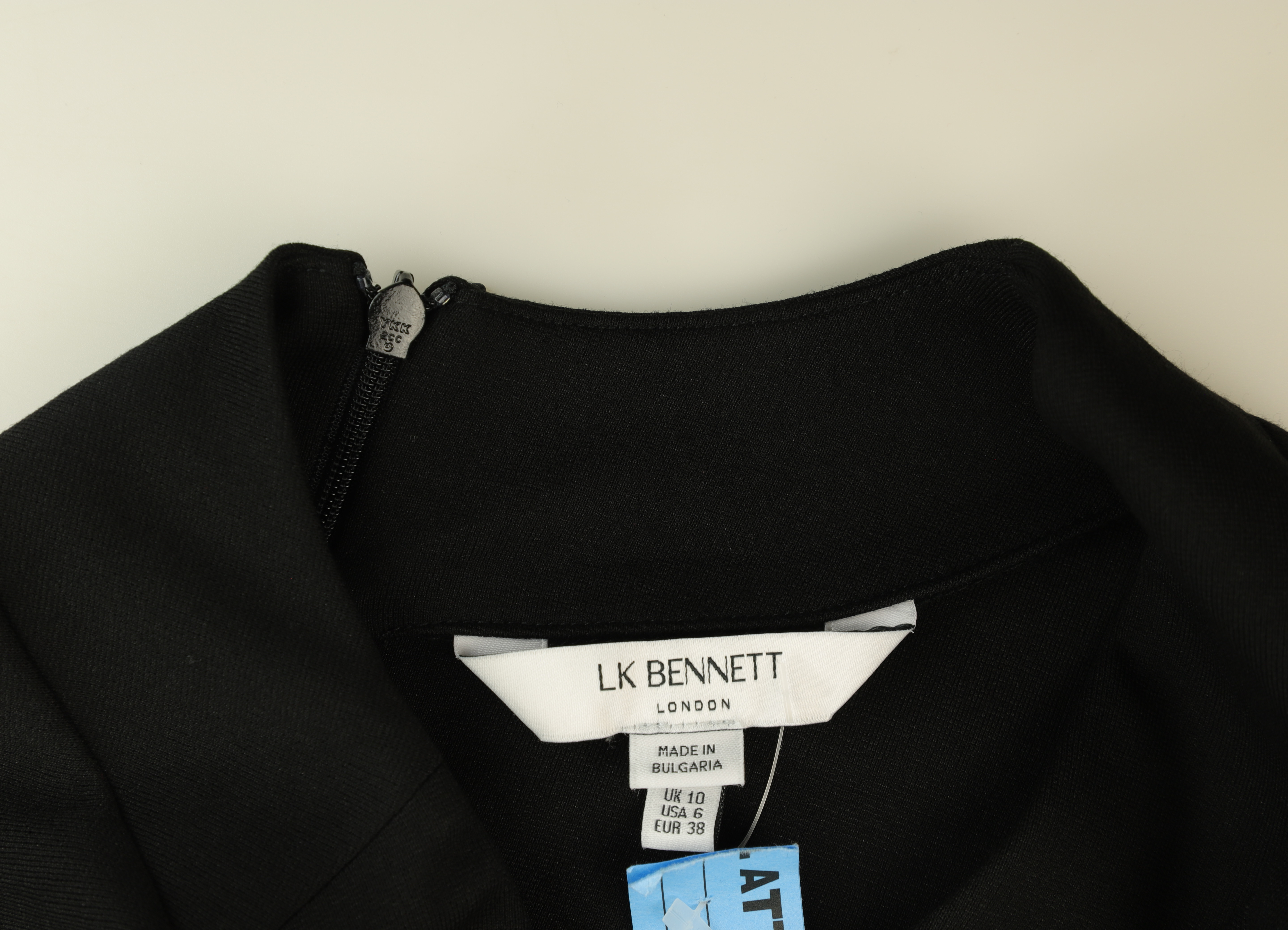 LK Bennett Black Ruched Maxi Dress Size 10