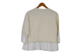 LK Bennett Beige Layered Sweater Top