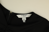 LK Bennett Black Ruched Maxi Dress Size 8