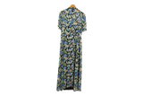 LK Bennett Black Floral Maxi Wrap Dress Size 14