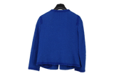LK Bennett Blue Tailored Collarless Blazer