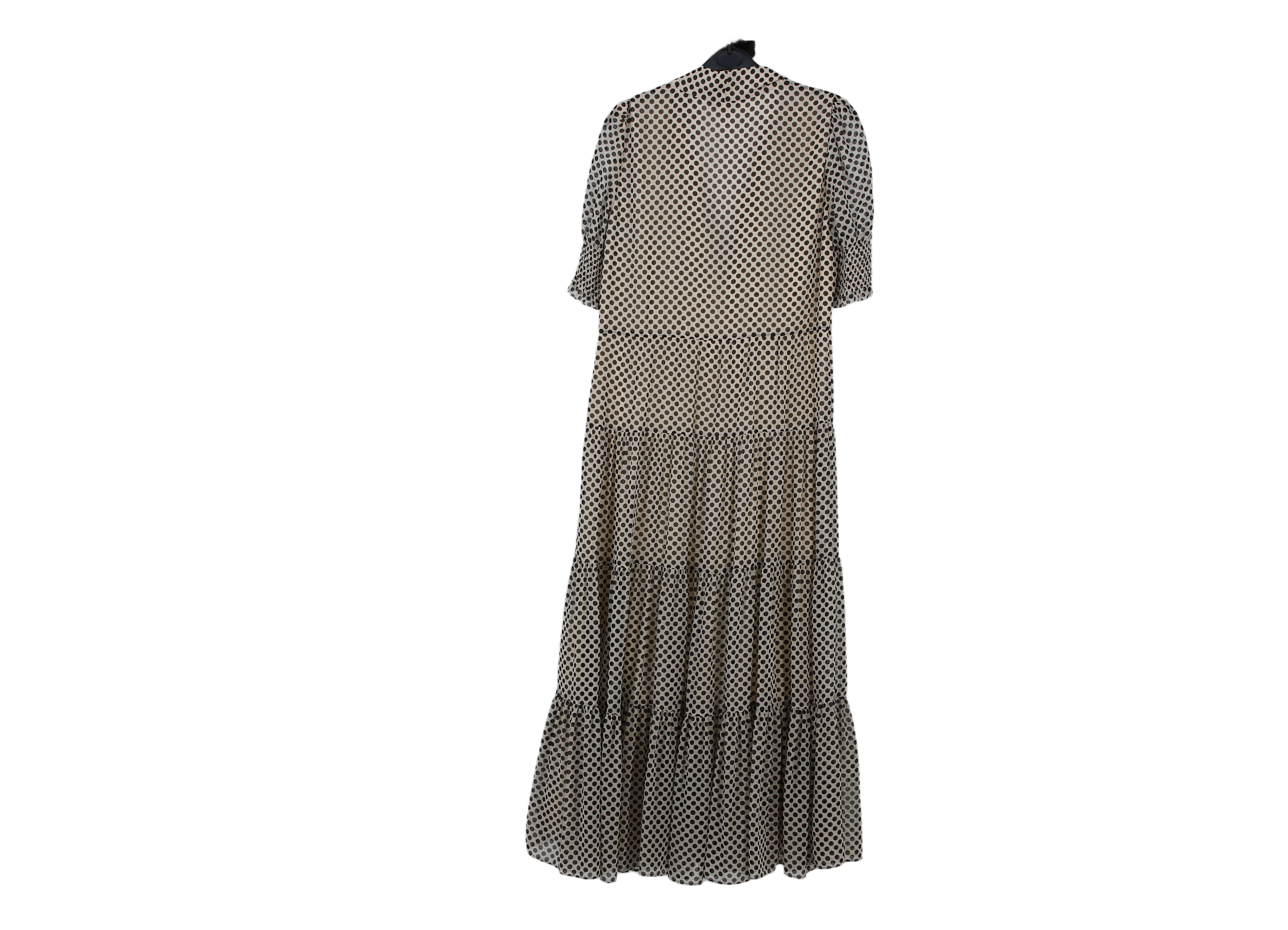LK Bennett Beige Tiered Maxi Dress Size 10