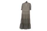 LK Bennett Beige Tiered Maxi Dress Size 10