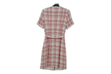 LK Bennett Pink Tailored Checked Midi Dress