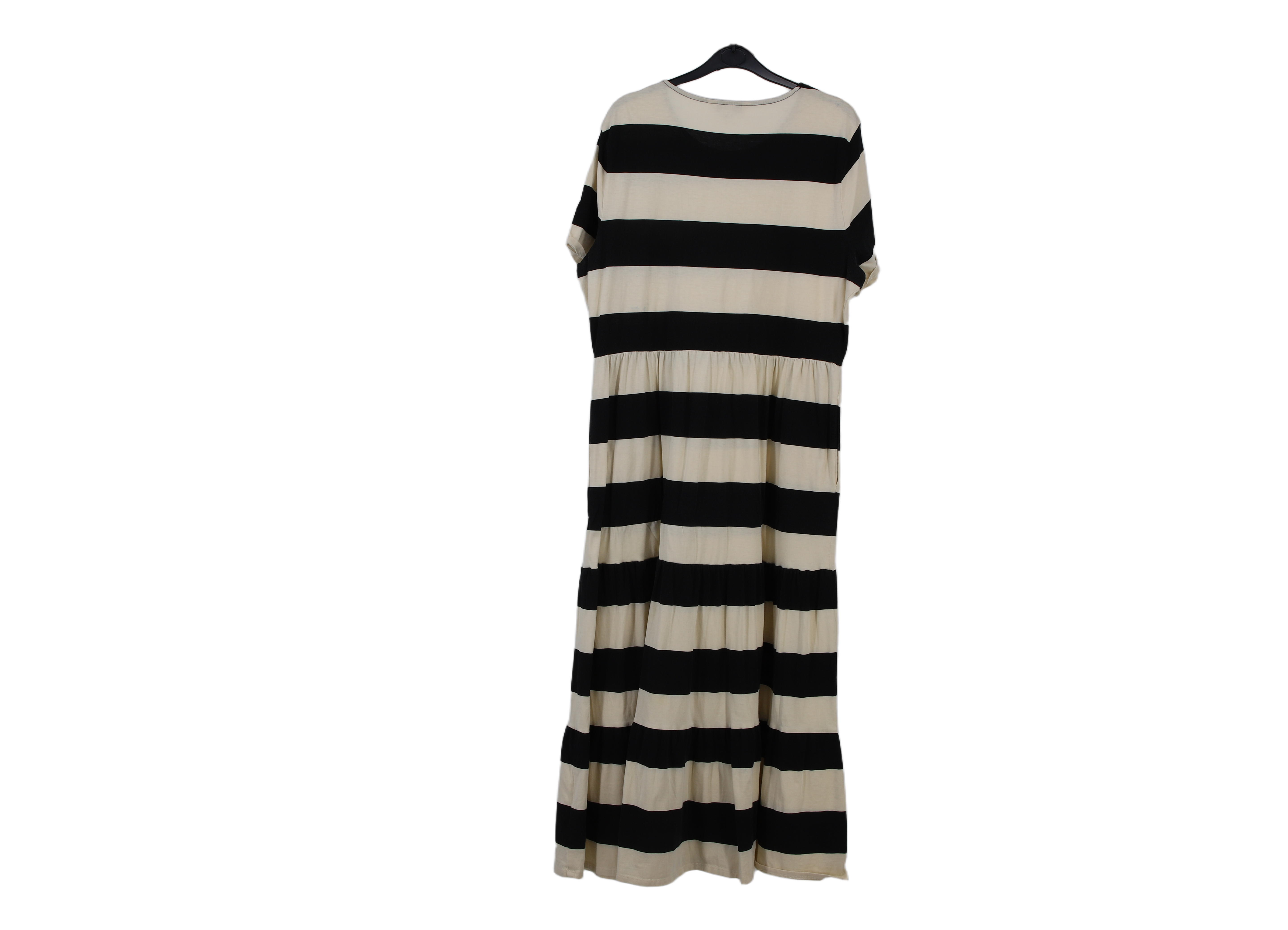 LK Bennett Black Striped Maxi Dress Size 16