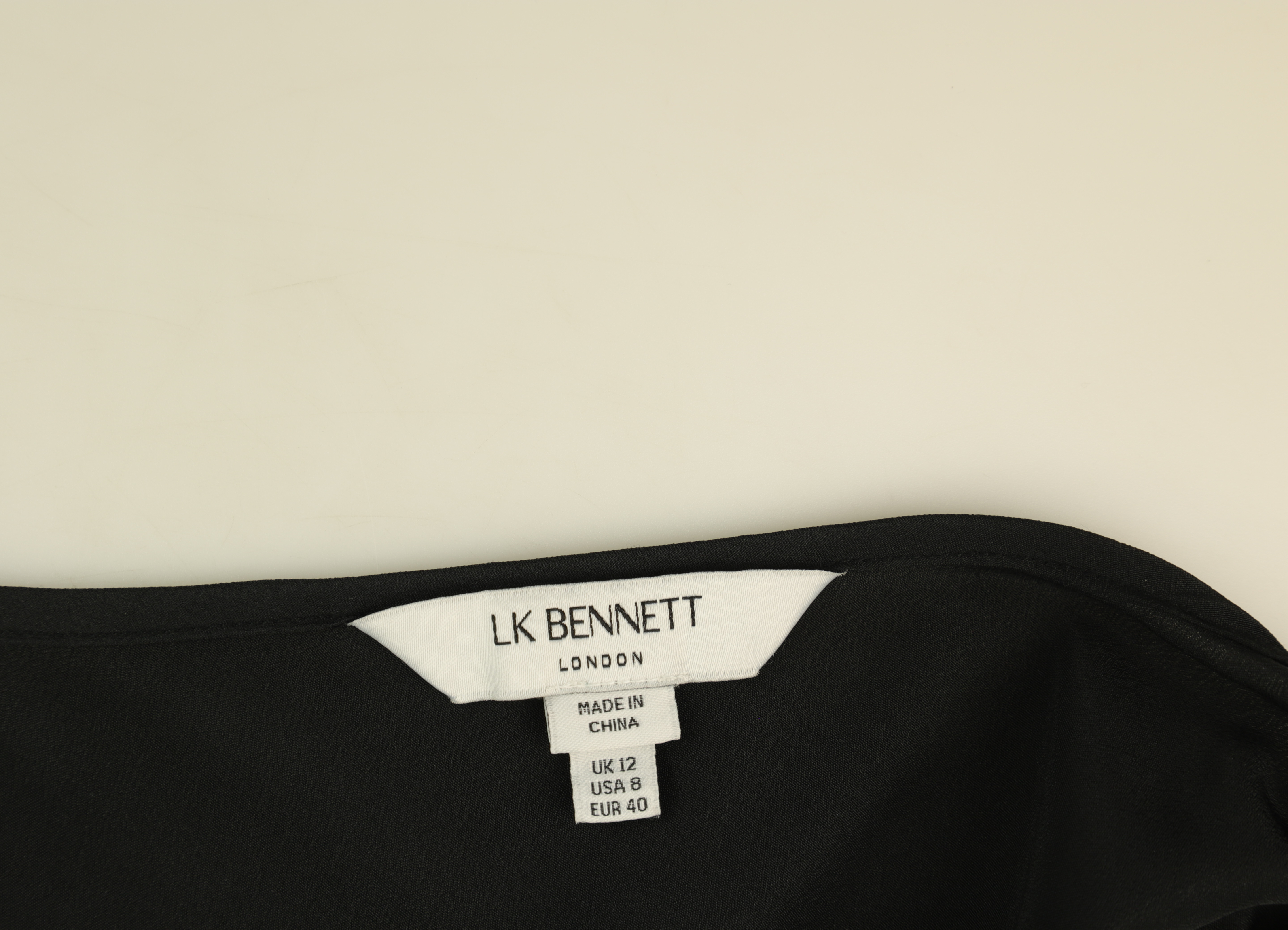 LK Bennett Black Sheer Tiered Maxi Dress