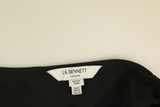 LK Bennett Black Sheer Tiered Maxi Dress