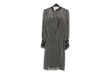 LK Bennett Black Gingham Midi Dress