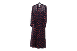 LK Bennett Navy Floral Tiered Maxi Dress