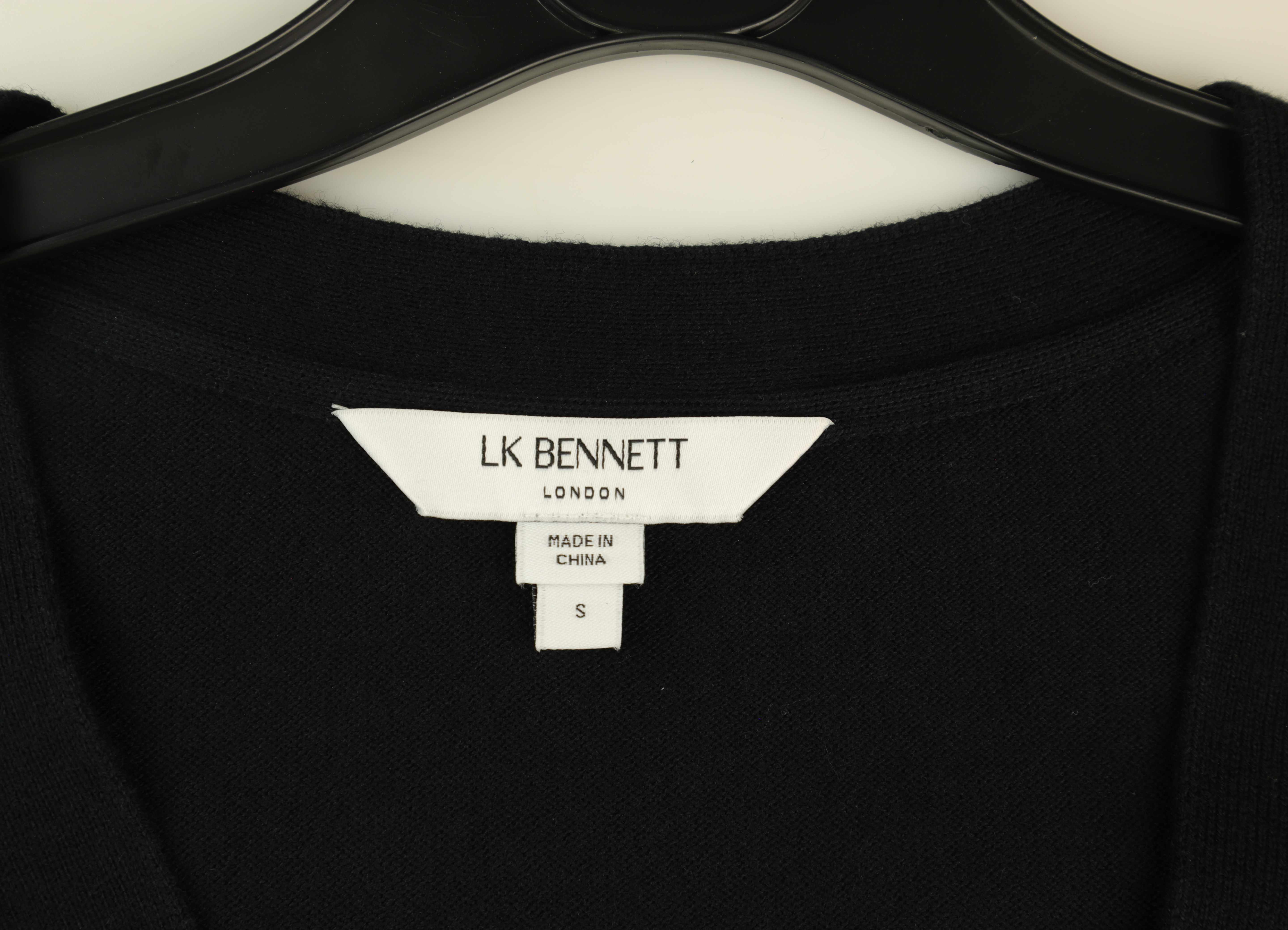 LK Bennett Black Button-Front Cardigan
