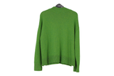 LK Bennett Green Oversized Ribbed Mock Neck Sweater