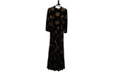 LK Bennett Black Polka Dot Maxi Dress
