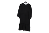 LK Bennett Black Ruffled Maxi Dress