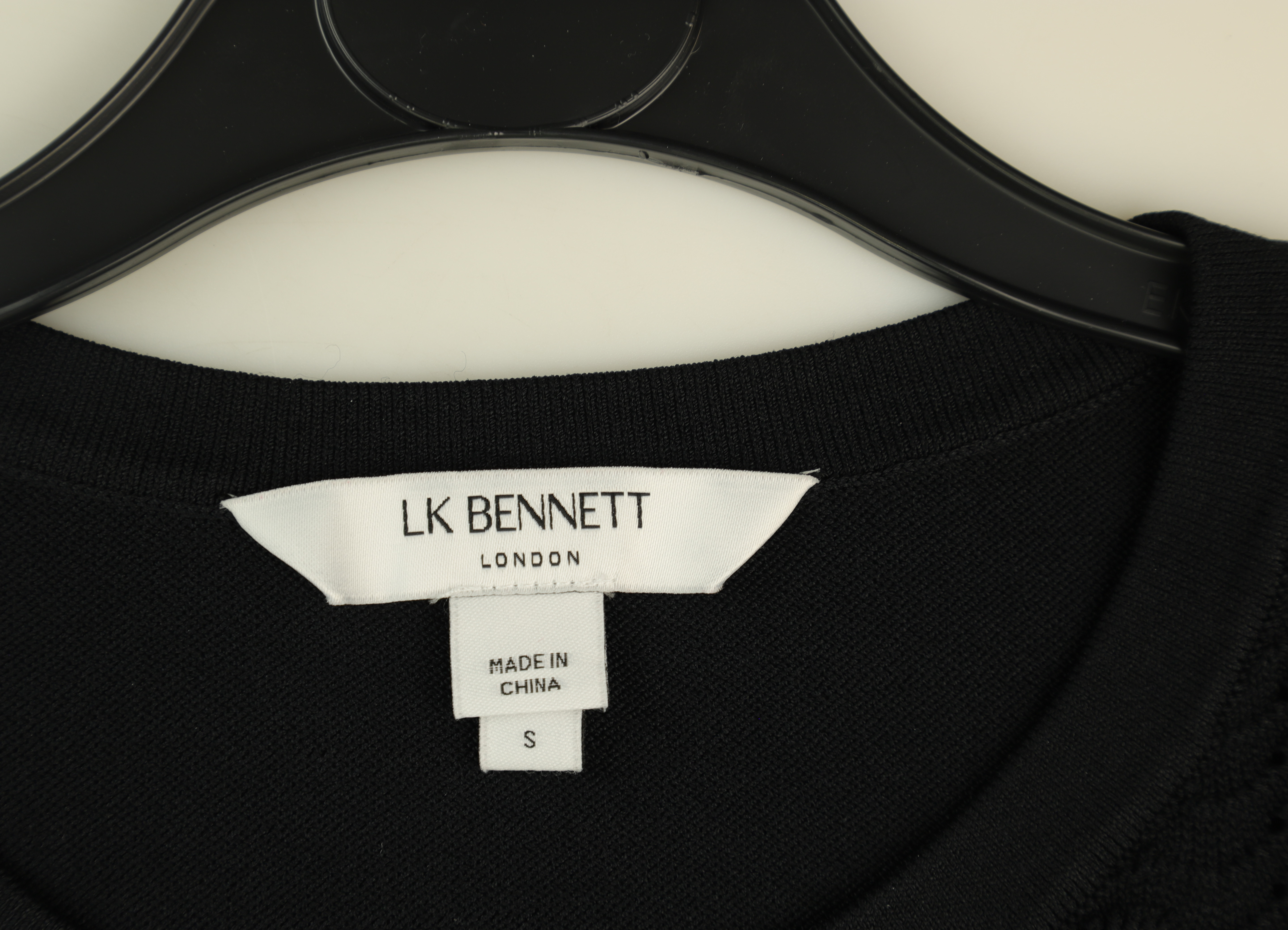 LK Bennett Black Button-Front Cardigan Size S