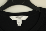 LK Bennett Black Button-Front Cardigan Size S