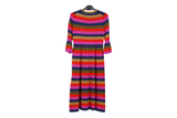 LK Bennett Multicolour Striped Maxi Sweater Dress Size S