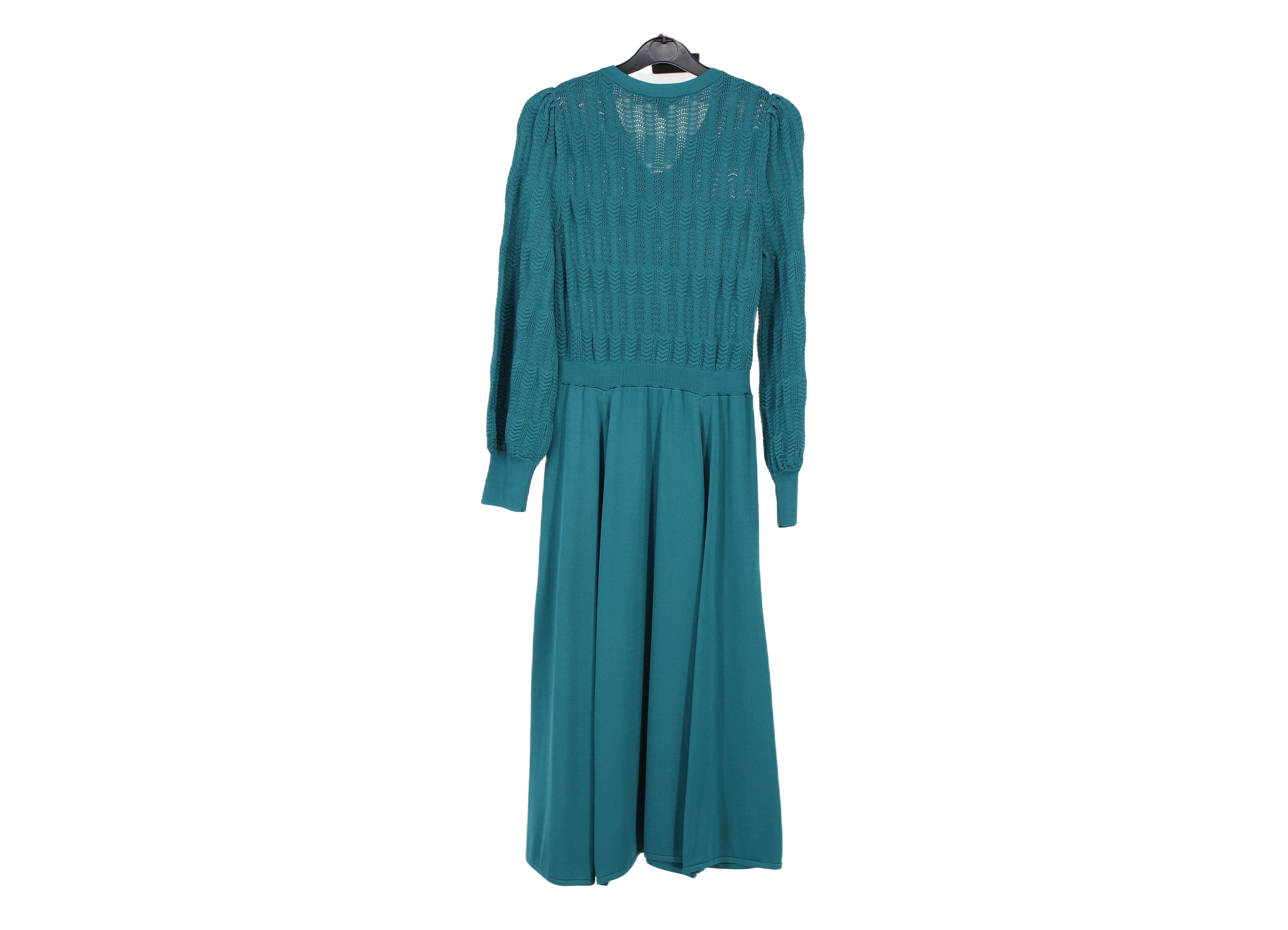 LK Bennett Green Knit Maxi Dress