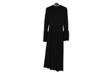 LK Bennett Black Ribbed Maxi Dress