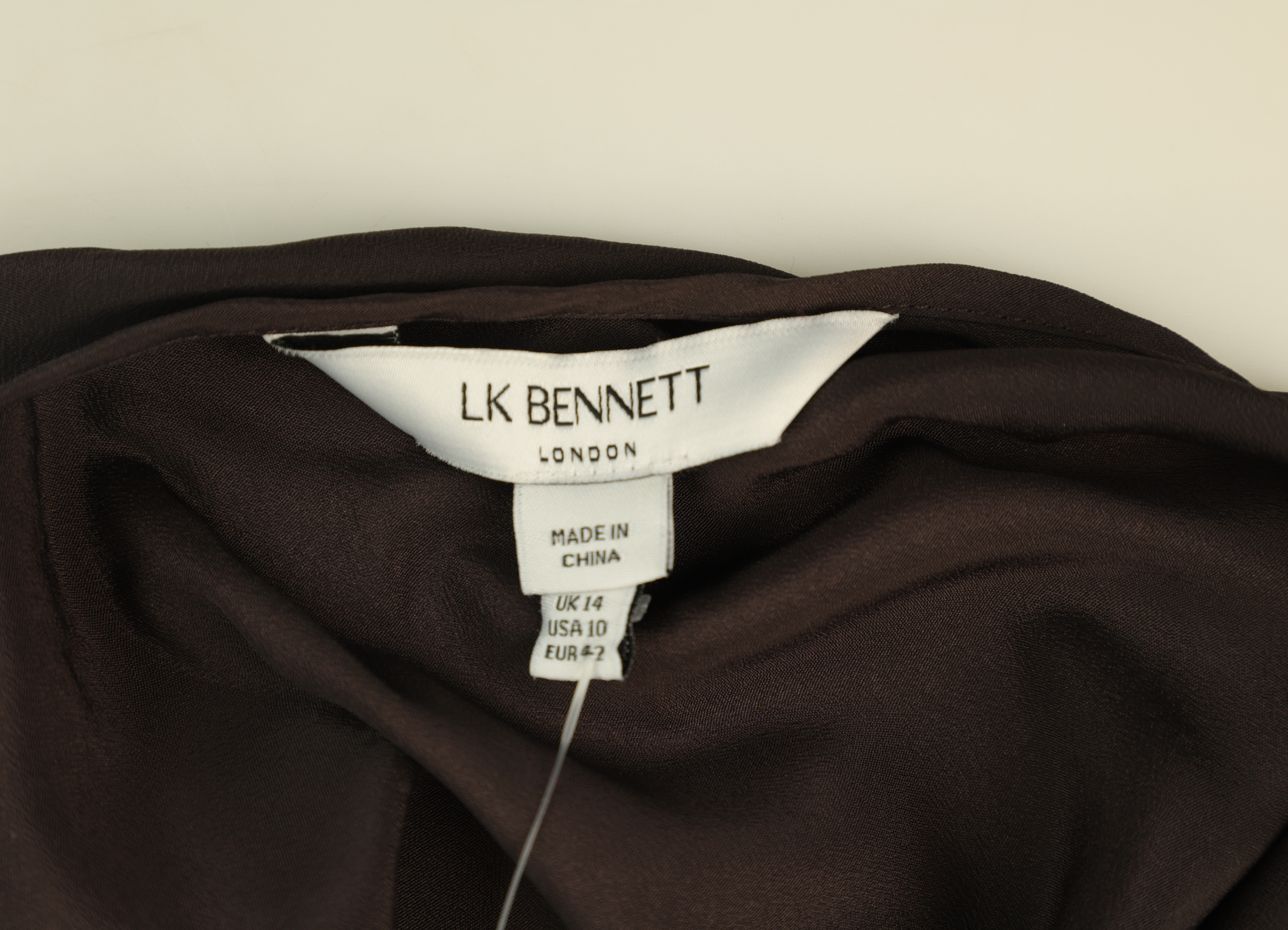 LK Bennett Brown Shirt-Style Maxi Dress