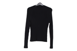 LK Bennett Black Ribbed Top
