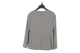 LK Bennett Black Houndstooth Tailored Double-breasted Blazer
