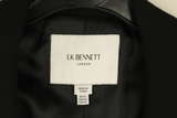 LK Bennett Black Tailored Longline Sleeveless Blazer Size 14