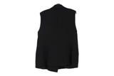 LK Bennett Black Tailored Longline Sleeveless Blazer Size 14