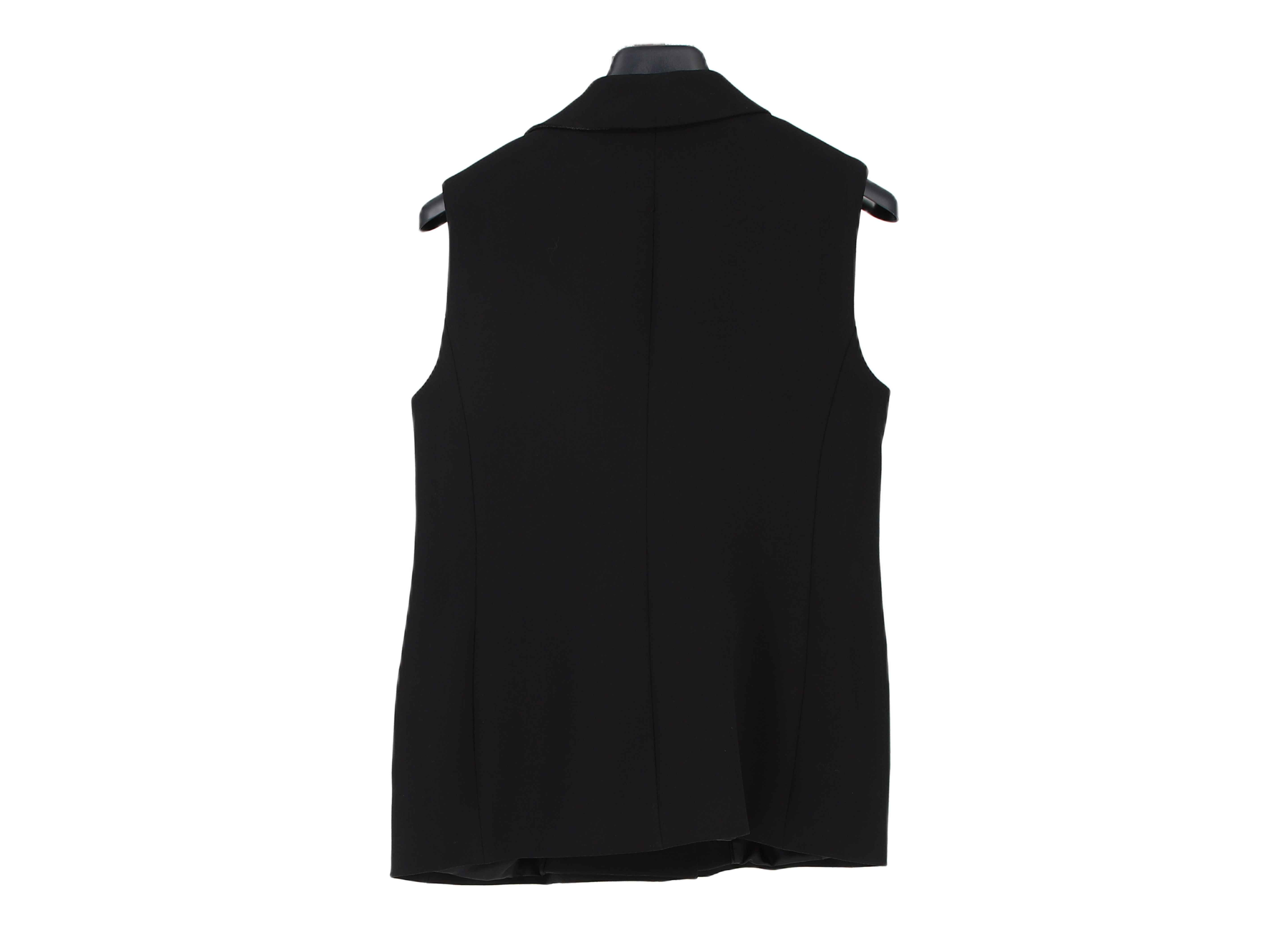 LK Bennett Black Tailored Long Sleeveless Blazer Size 12