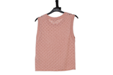 LK Bennett Pink Pointelle Knit Tank