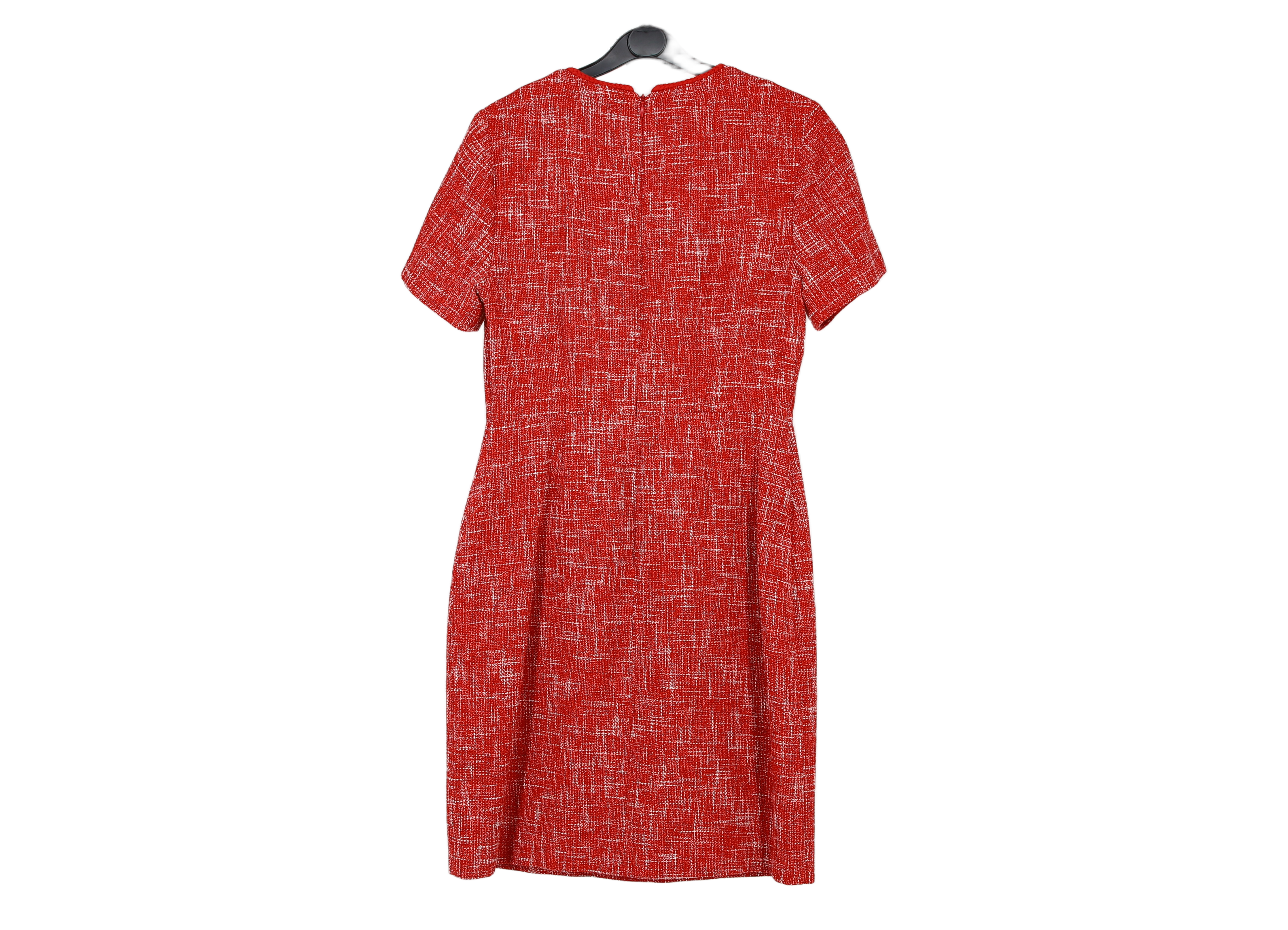 LK Bennett Red Tailored Midi Sheath Dress
